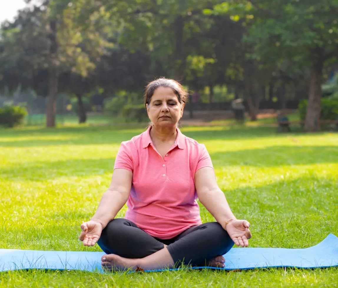 A wellness coach leading an employee care session