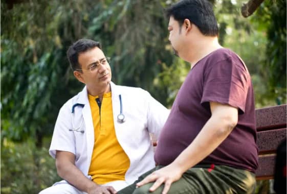A family member using employee health benefits