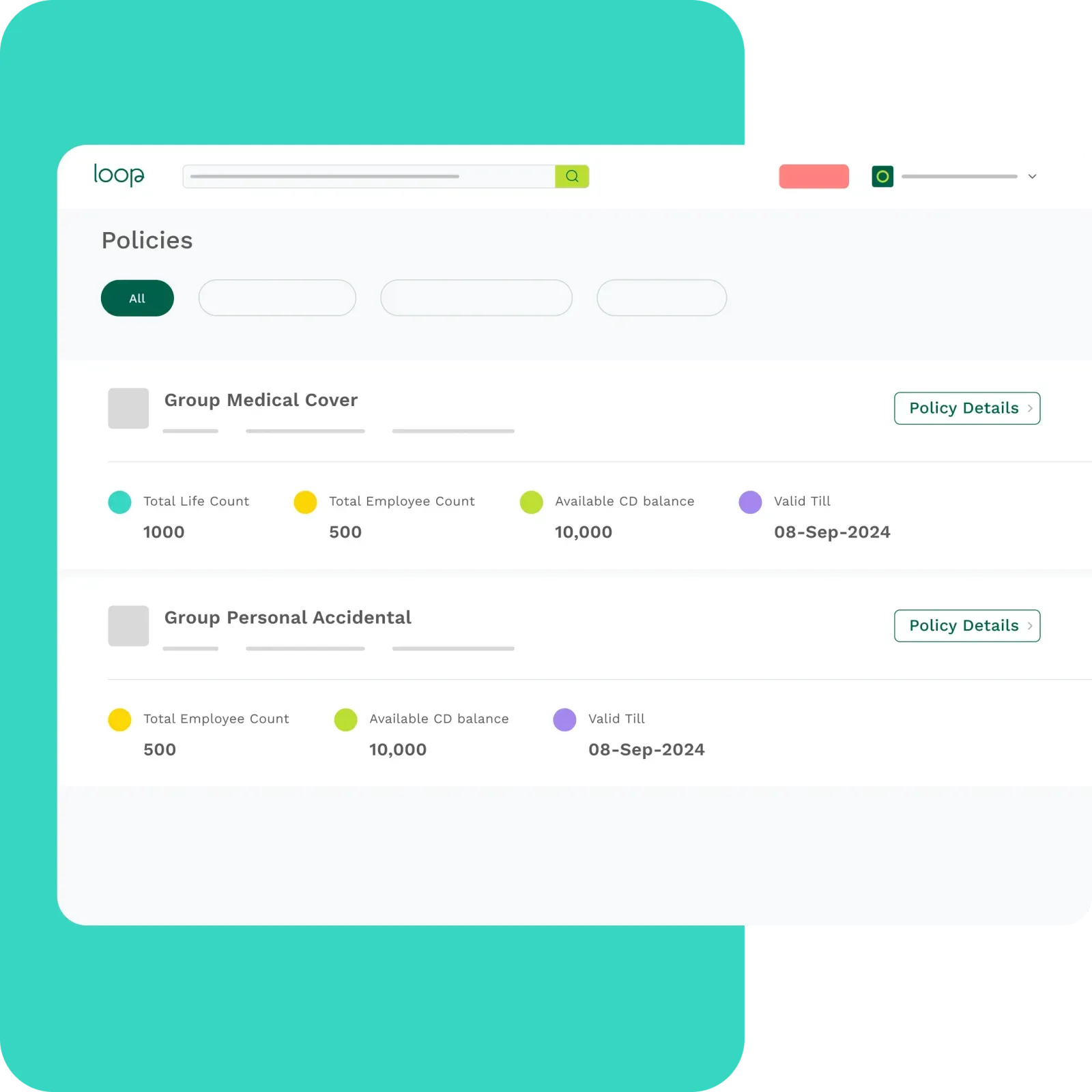 Aries HR benefits dashboard