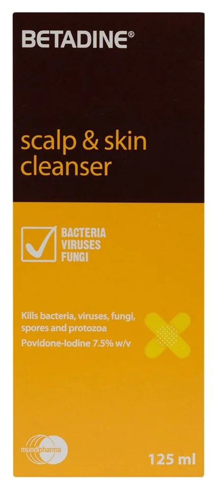 Betadine Scalp & Skin Cleanser 125 ml