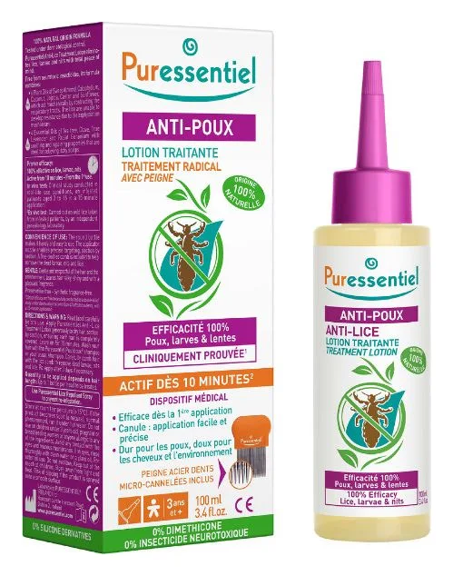 Puressentiel Anti-Lice Lotion + Comb 100ml