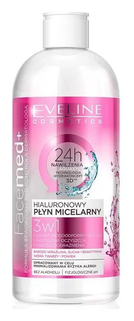 Eveline Hyaluronic Micellar Water 400ml