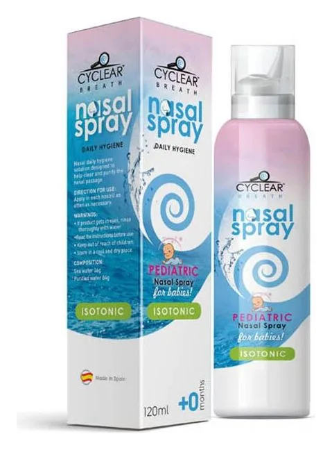Cyclear Pediatric Isotonic Nasal Saline Spray 0+ Year 120ml