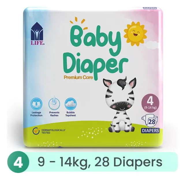 Baby Diaper Size 4-Large (9-14KG) 28's
