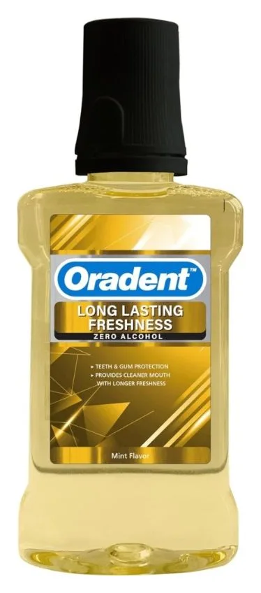 Oradent Long Lasting Freshness Mouthwash – Alcohol-Free Mint, Fresh Breath, Gum Care & Oral Health Support – 500ml