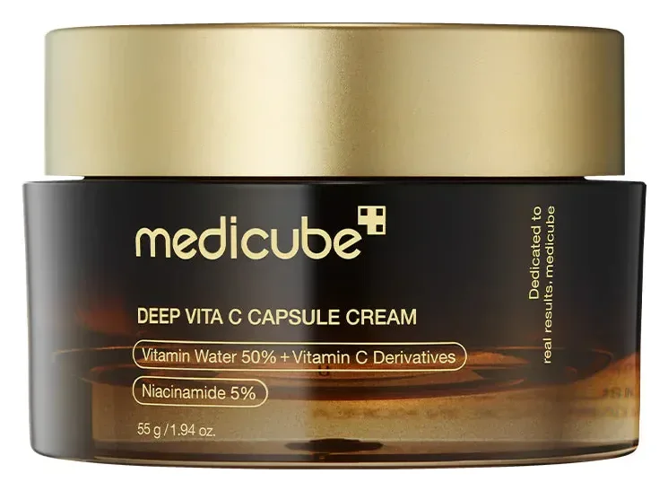 Medicube Deep Vita C Capsule Cream, Vitamin C, Niacinamide Brightening Moisturizer, 55g