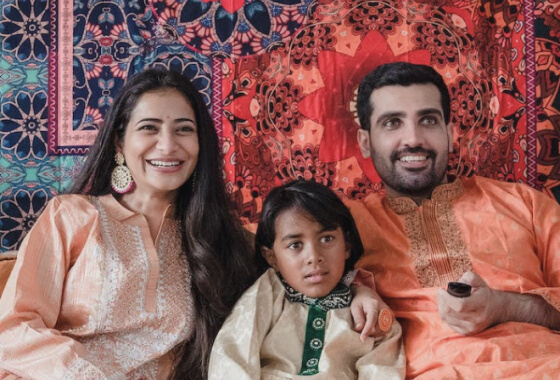 Family supported by Aries Health benefits