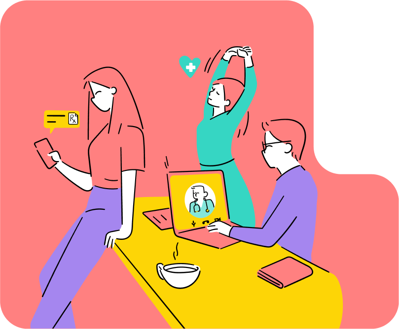 Employees accessing Aries Health benefits
