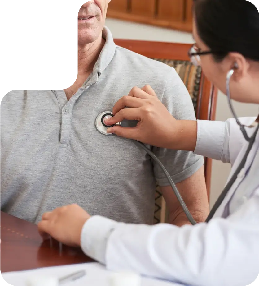 At-home health assessment coordinated by Aries